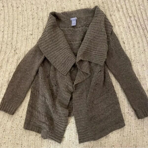 GAP Maternity grey collared sweater, size small